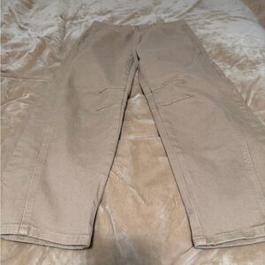 Flamingals Women's Tan Utility Wide-Leg Pants